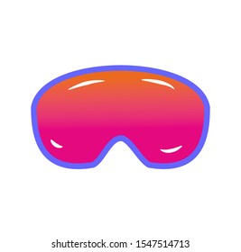 Snowboard mask in pink for girl.