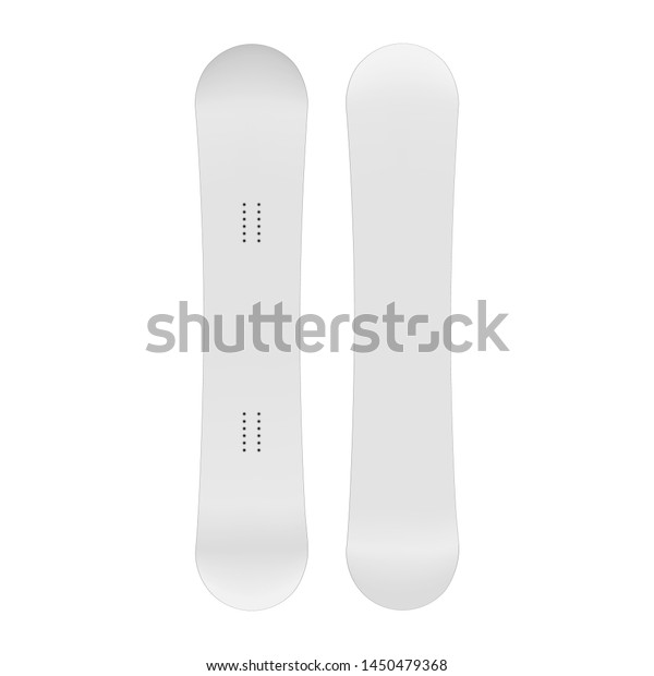 Download Snowboard Mockup Front Back View Vector Stock Vector Royalty Free 1450479368