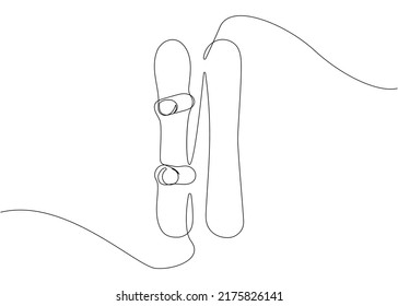 Snowboard one line art. Continuous line drawing of sport, winter, player, sports, activity, board, mountains, hill, game, vacation, adventure, tourism, snow, play.