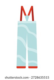Calça de snowboard vetor ilustração plana