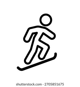 Snowboard - pictograma, icono de Vector
