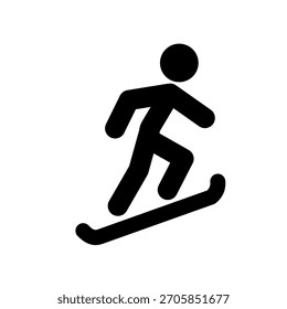 Snowboard - Piktogramm, Vektorsymbol
