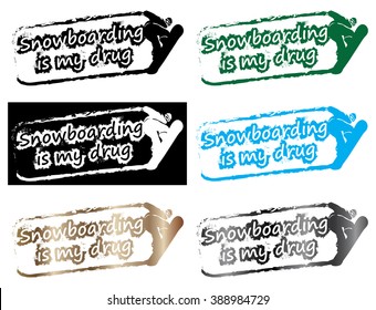 Snowboard Print