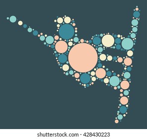 snowboard shape design by color point