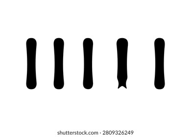 Snowboard Silhouette Vector Collection Set