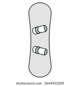 snowboard skate sport outdoor flat color vector illustration template design
