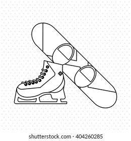 snowboard sport design, vector illustration