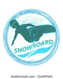 snowboard stamp