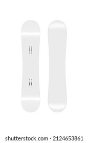 Snowboard template vector illustration ( design space )