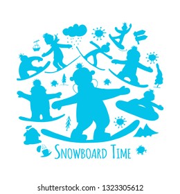 Snowboard time, sketch for your design