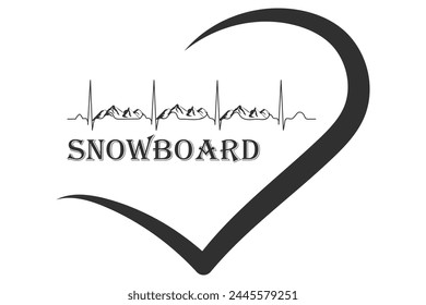 Snowboard Typography Design, Snowboarding Typographic Art, Snowboard Lover Typographic Illustration, Typography for Snowboarders, Snowboarding Typography, Typographic Artwork