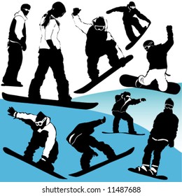 snowboard vector