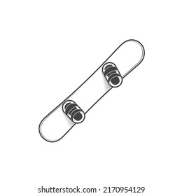 a snowboard vector design illustration