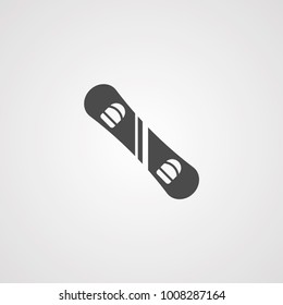 Snowboard vector icon