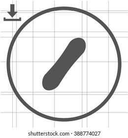 Snowboard vector icon