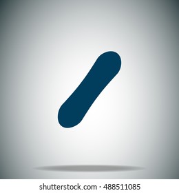 Snowboard vector icon