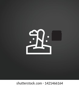 Snowboard vector icon. Snowboard concept stroke symbol design. Thin graphic elements vector illustration, outline pattern for your web site design, logo, UI. EPS 10.