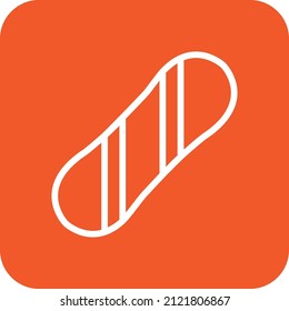 Ilustración de diseño de iconos del vector Snboard