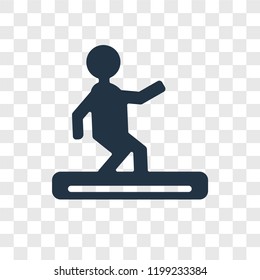 Snowboard vector icon isolated on transparent background, Snowboard transparency logo concept