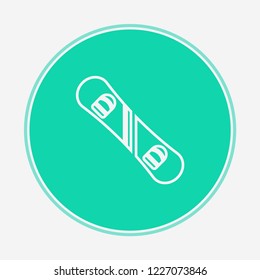 Snowboard vector icon sign symbol
