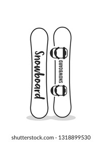 Snowboard vector illustration