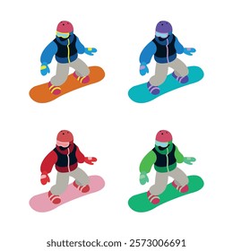 Snowboard winter sport illustration vector