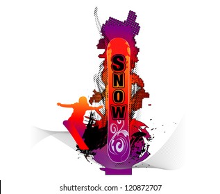 snowboarde and snowboard