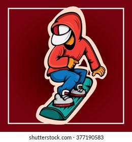 Snowboarder color