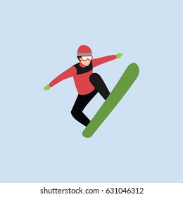 snowboarder design vector