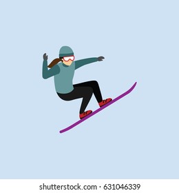 snowboarder design vector