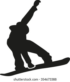 Snowboarder freestyle