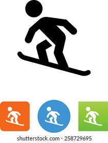 Snowboarder Icon Stock Vector (royalty Free) 258729695 