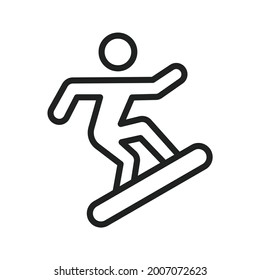 Snowboarder icon vector image. Can also be used for Seasonal. Suitable for mobile apps, web apps and print media.