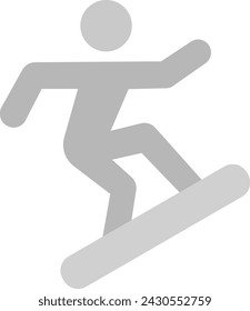 Snowboarder icon vector image. Suitable for mobile application web application and print media.