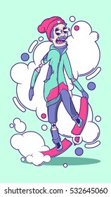 snowboarder illustration