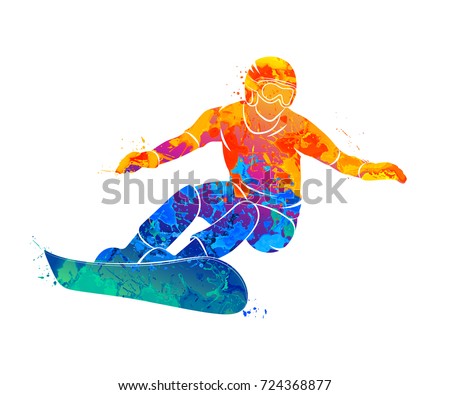snowboarder jumping sport