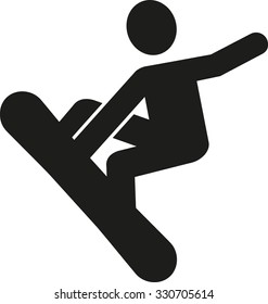 Snowboarder pictogram