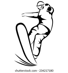 Snowboarder sketch