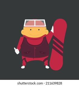 Snowboarder, sportsman