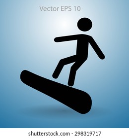 Snowboarder vector illustration