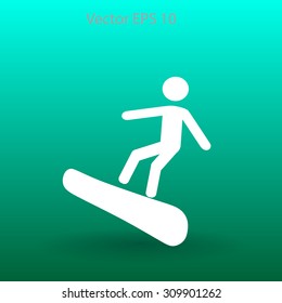 Snowboarder vector illustration