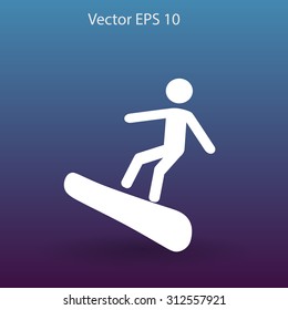 Snowboarder vector illustration