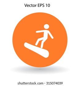 Snowboarder vector illustration