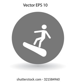 Snowboarder vector illustration