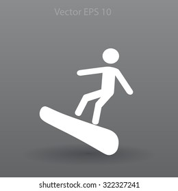 Snowboarder vector illustration