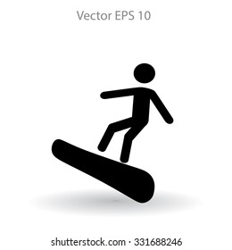 Snowboarder vector illustration