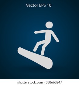 Snowboarder vector illustration