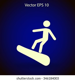 Snowboarder vector illustration