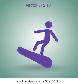 Snowboarder vector illustration