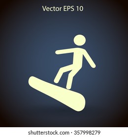 Snowboarder vector illustration